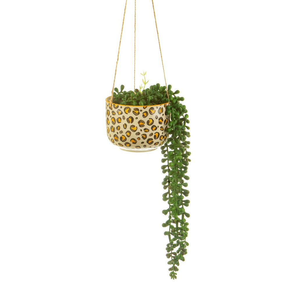 Leopard Love Hanging Plant Pot