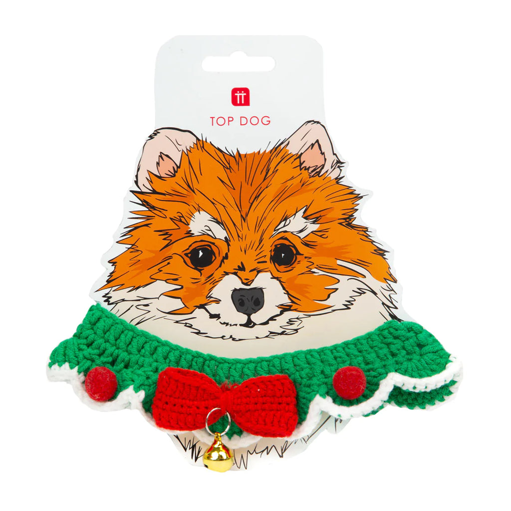 Christmas Crochet Pet Collar