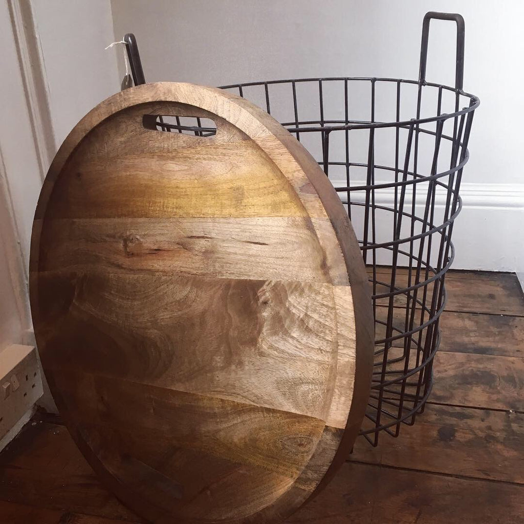 Industrial Style Basket Table