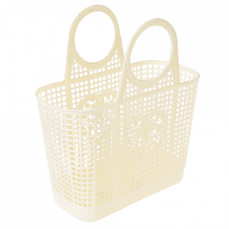 Amelie Basket Bag - Cream