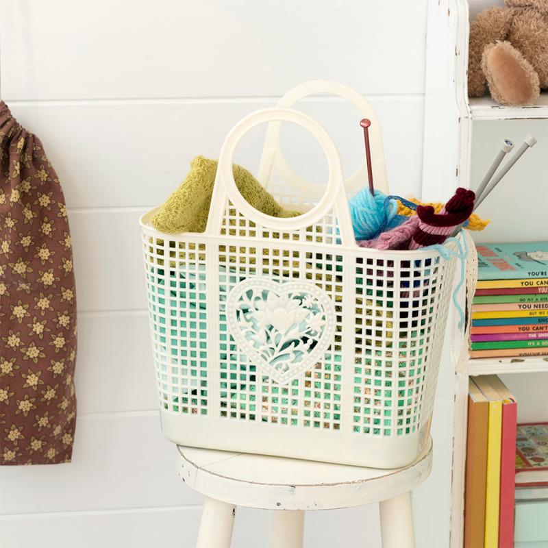 Amelie Basket Bag - Cream