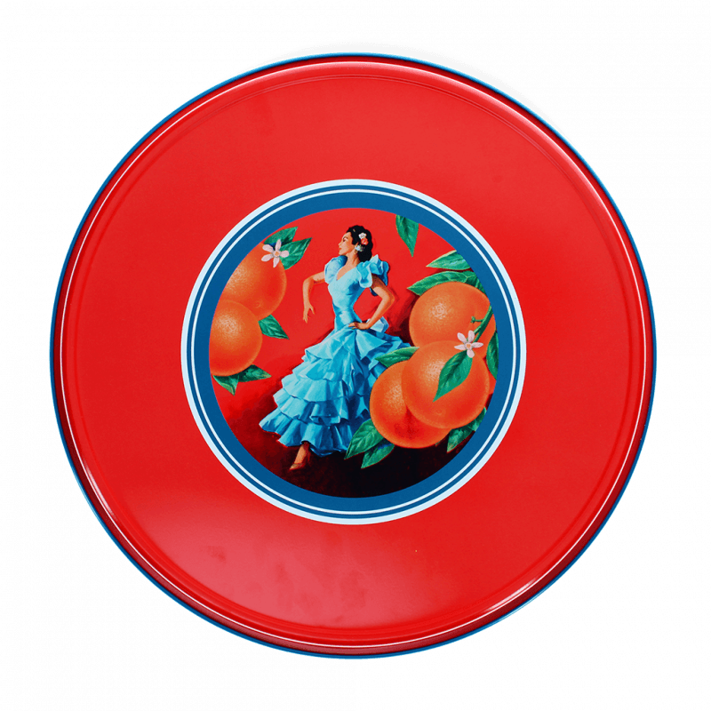 Round Metal Serving Tray - Cerveza Espanola