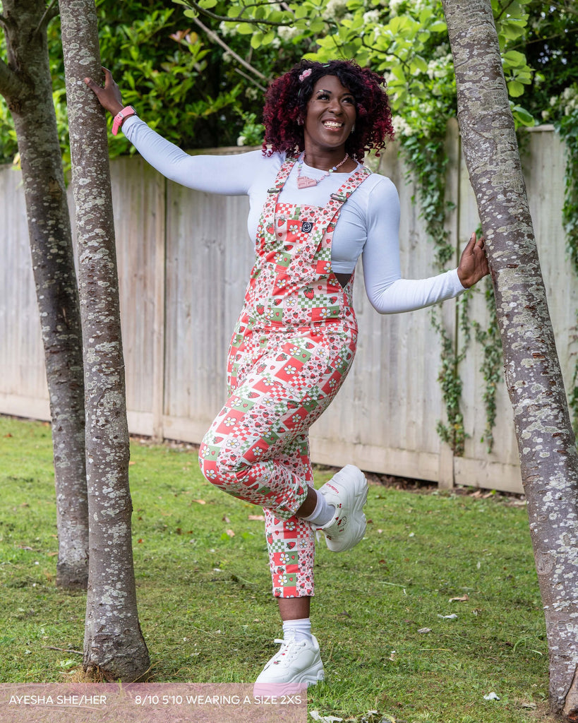 Rebel Romance Strawberry Picnic Dungarees