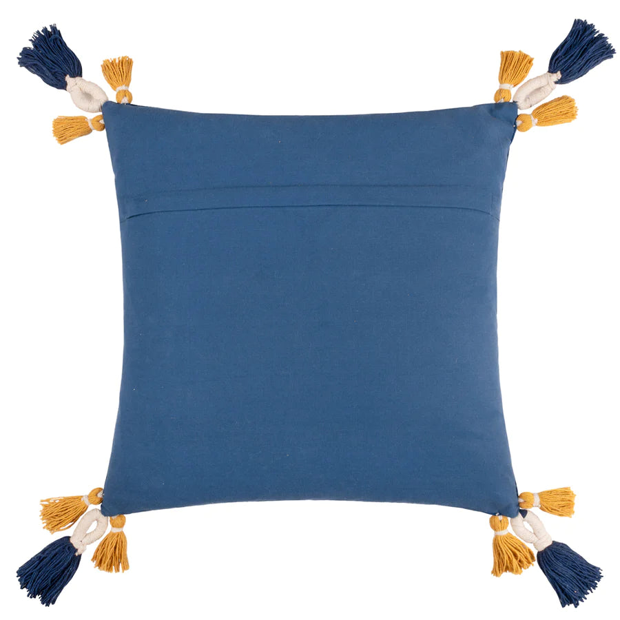 Regal Leopard Cushion - Royal Blue