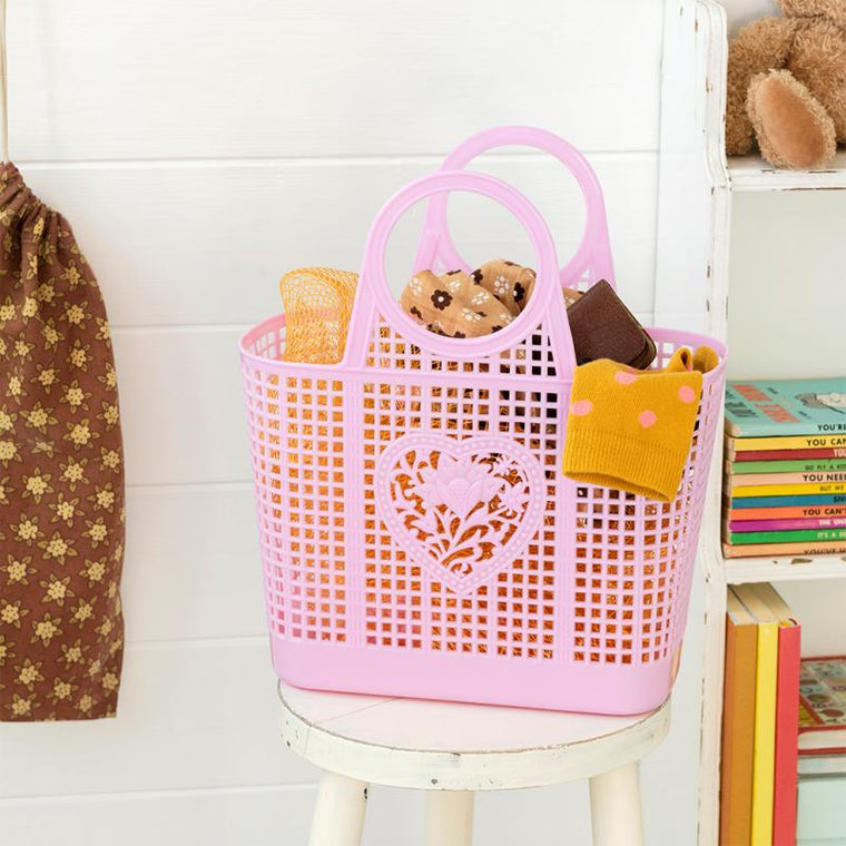 Amelie Basket Bag - Pink
