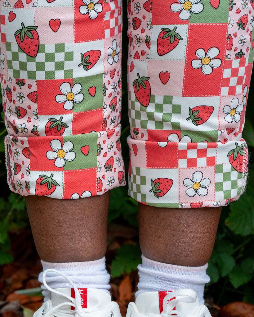 Rebel Romance Strawberry Picnic Dungarees