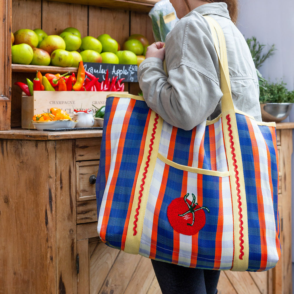 Recycled Plastic Tote Bag - Tomato