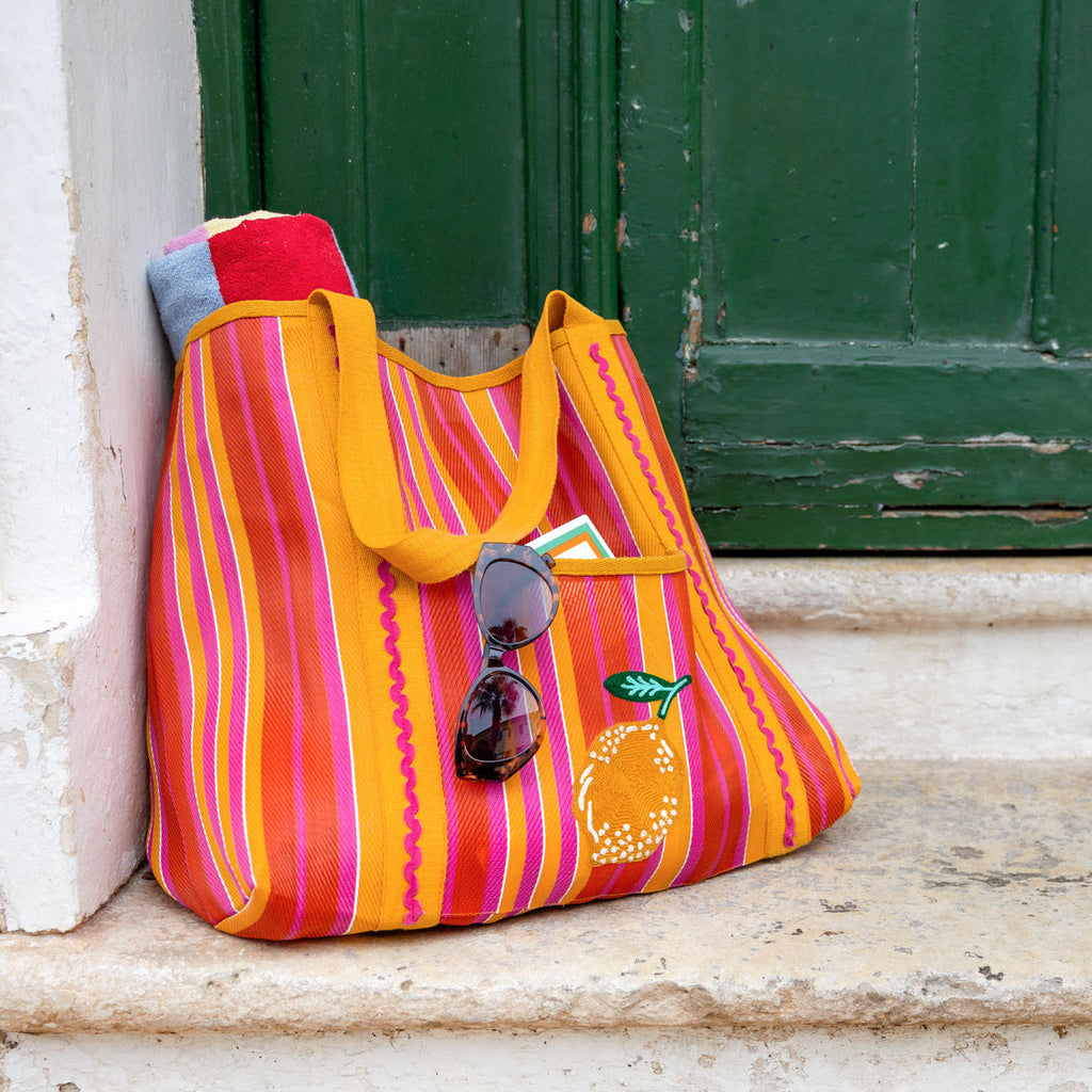 Recycled Plastic Tote Bag - Lemon