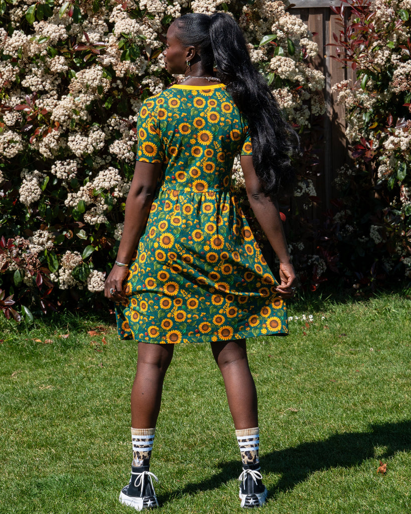 Rebel Romance Sunflower T-Shirt Dress