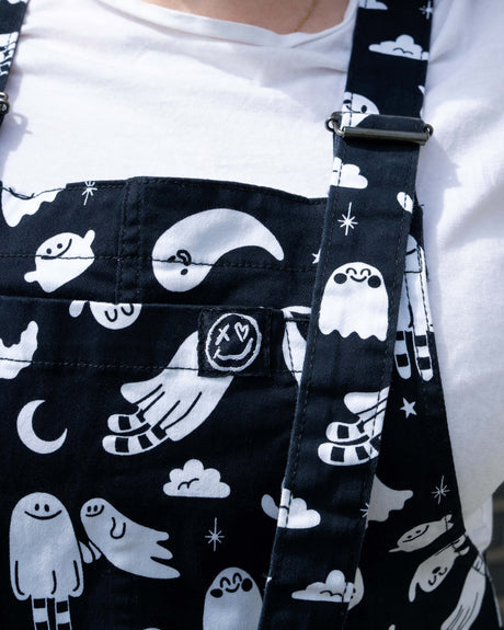 Rebel Romance Ghosties Print Dungarees