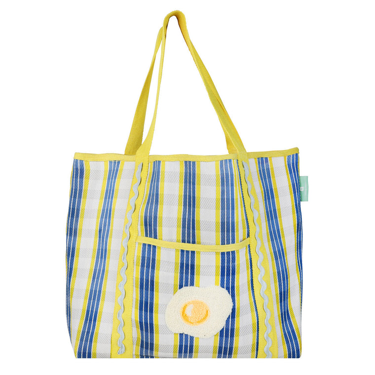 Recycled Plastic Tote Bag - Egg