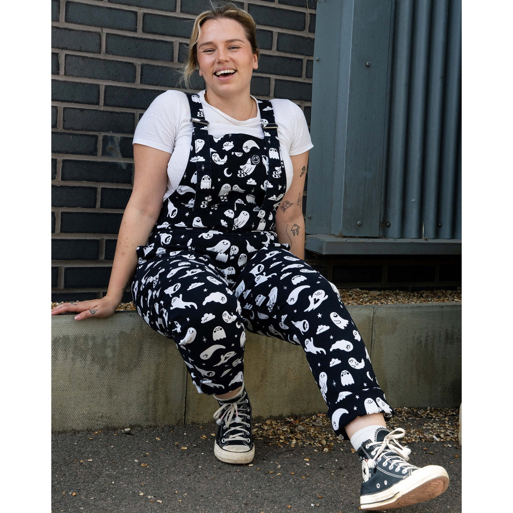 Rebel Romance Ghosties Print Dungarees