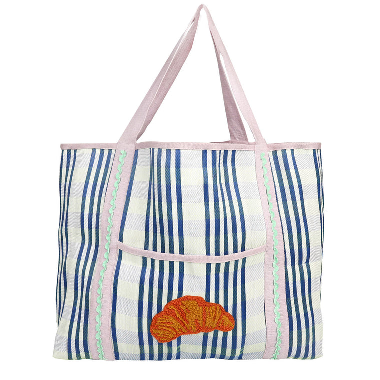 Recycled Plastic Tote Bag - Croissant