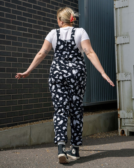 Rebel Romance Ghosties Print Dungarees