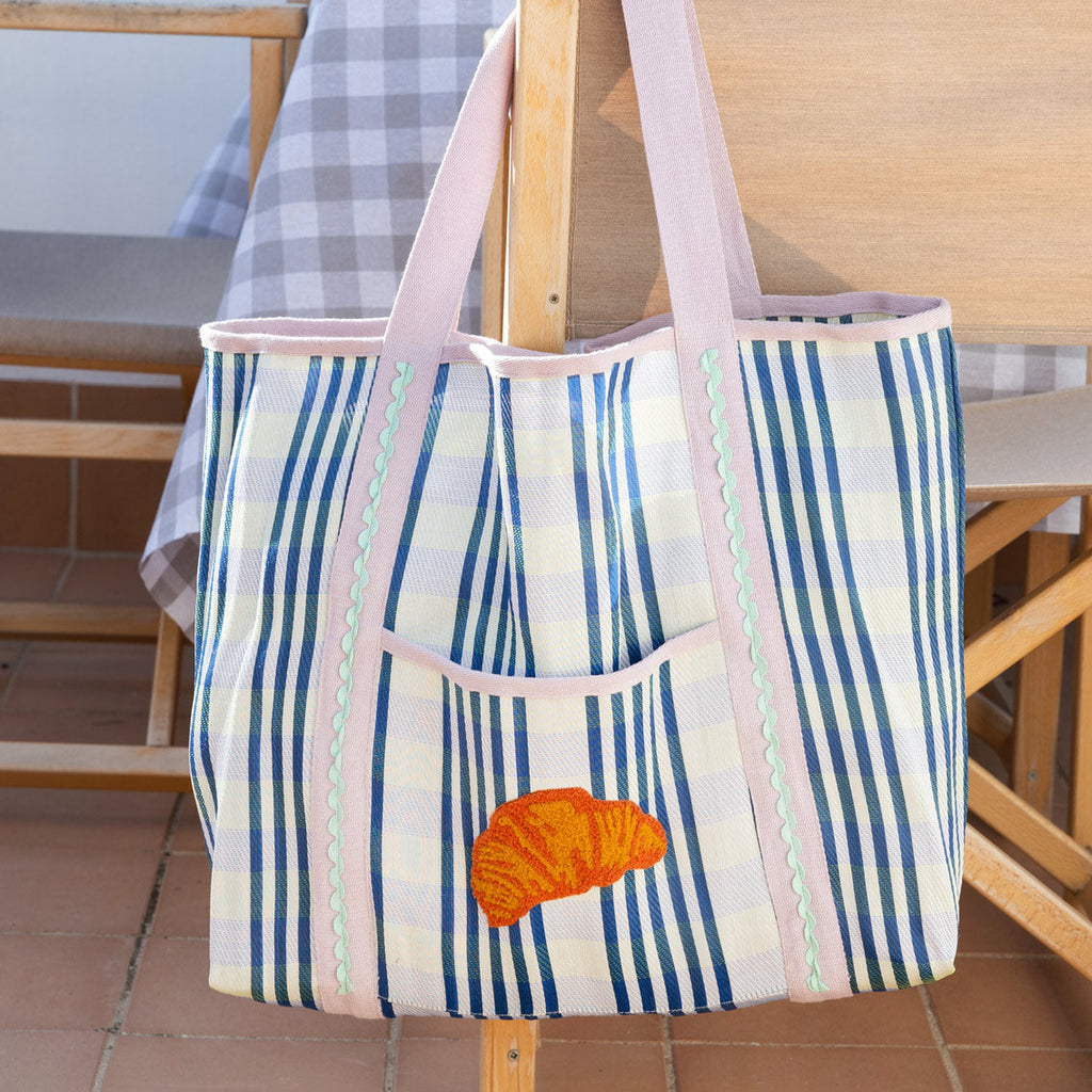Recycled Plastic Tote Bag - Croissant