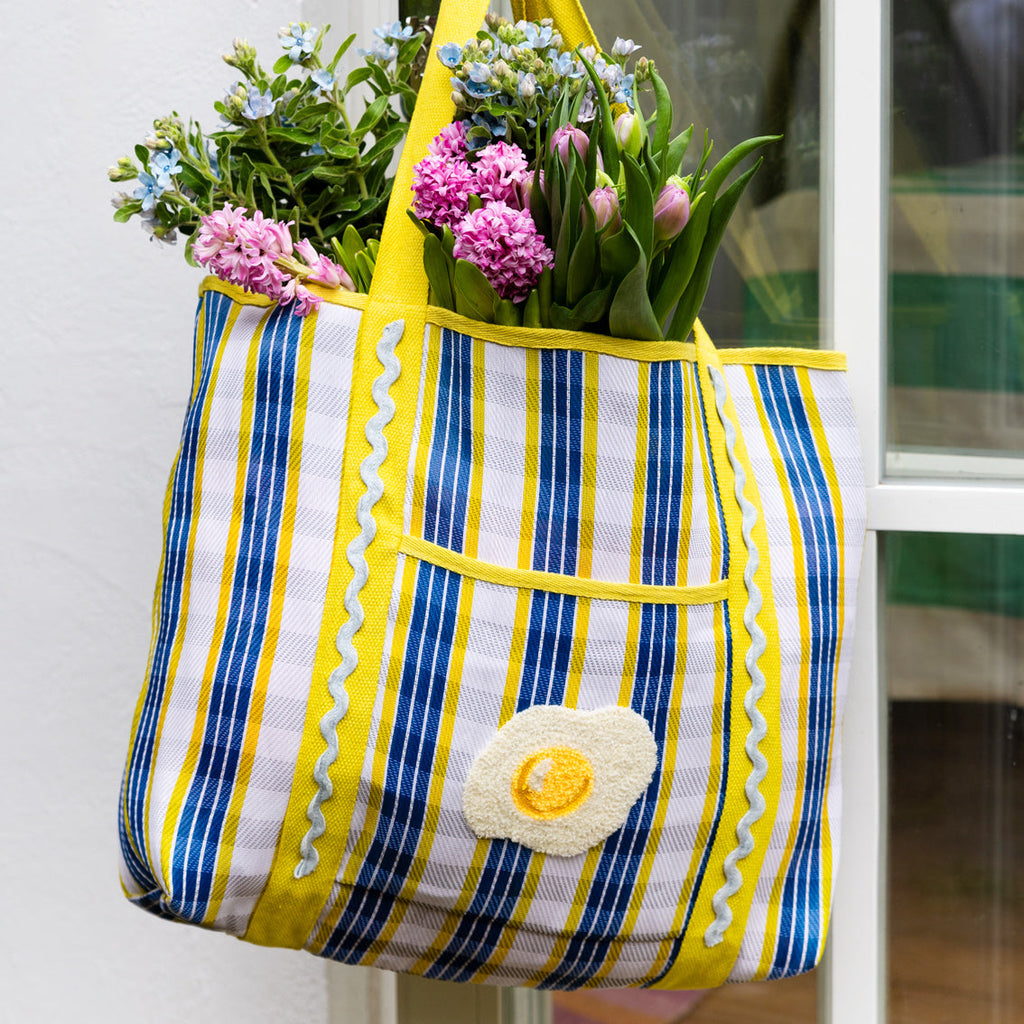 Recycled Plastic Tote Bag - Egg