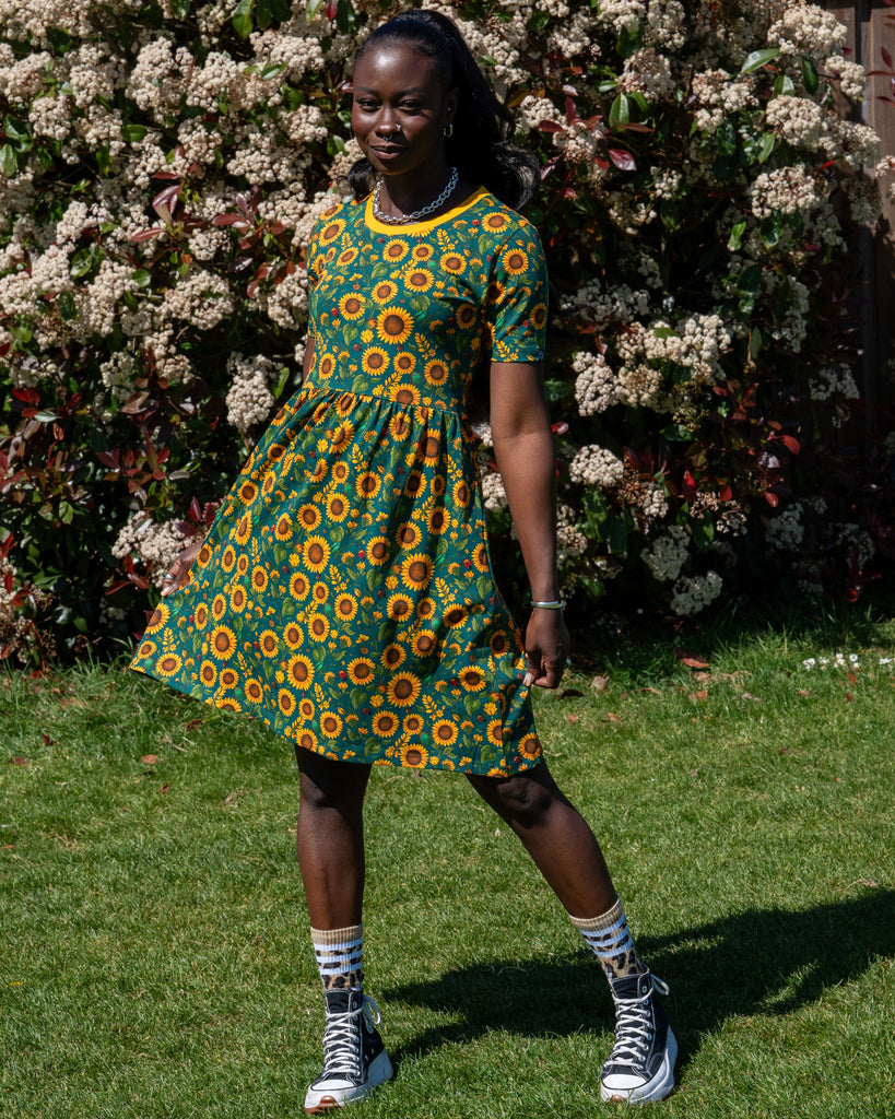 Rebel Romance Sunflower T-Shirt Dress