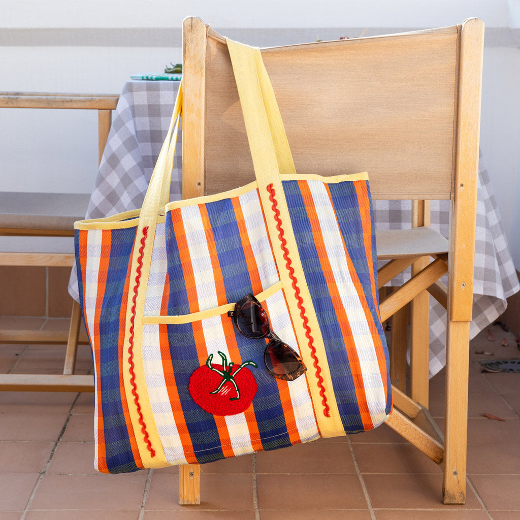 Recycled Plastic Tote Bag - Tomato
