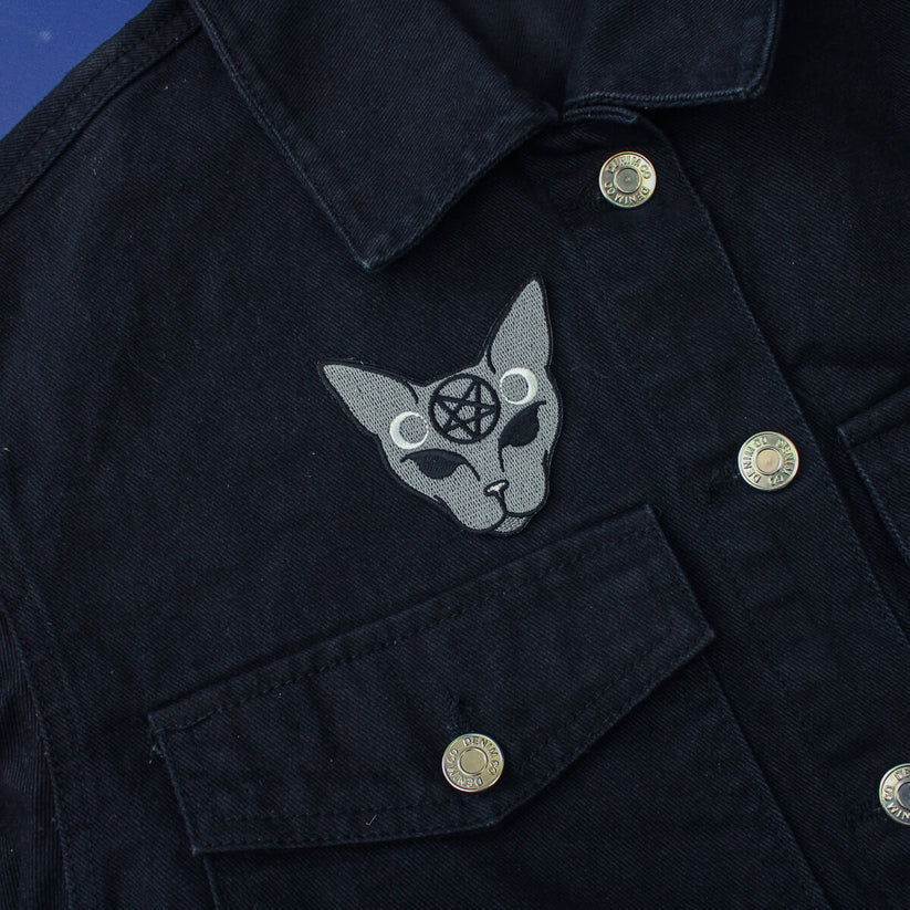 Iron on Patch - Gothic Cat