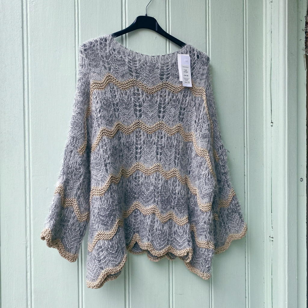 Zig Zag Fluffy Jumper - 2 Colours