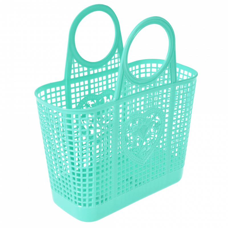 Amelie Basket Bag - Aqua