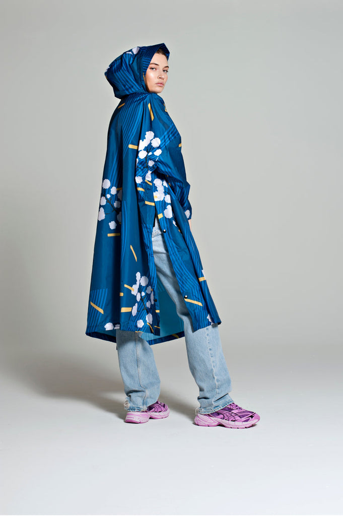 Rainkiss Poncho Raincoat - Japanese Blossom