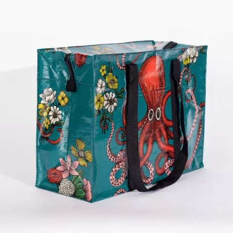 Blue Q Shoulder Tote Bag - Octopus