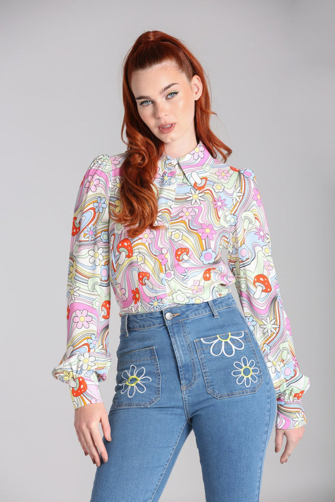 Hell Bunny Happy Daze Blouse