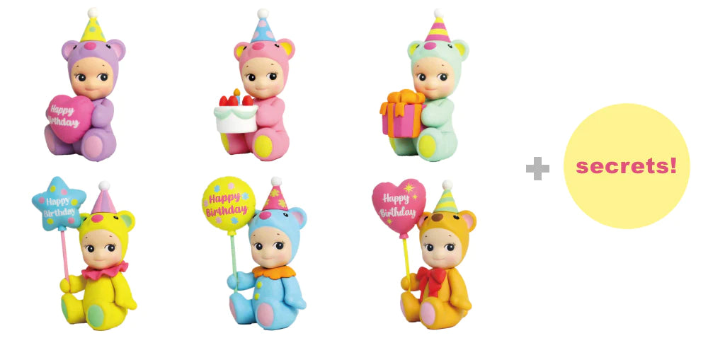Sonny Angel Mini Figure Dolls - Birthday Gift Bear