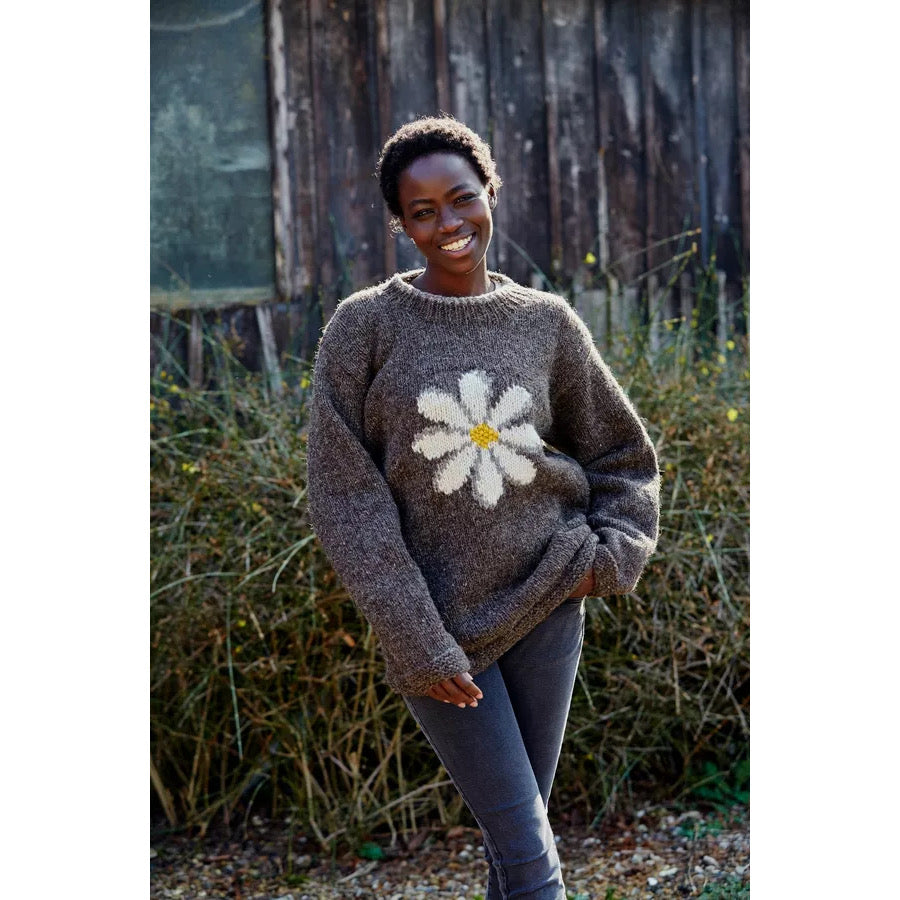 Pachamama Daisy Sweater - Bark