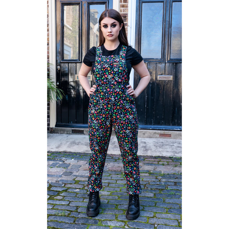 Halloween: Boogie Bones Stretch Twill Dungarees