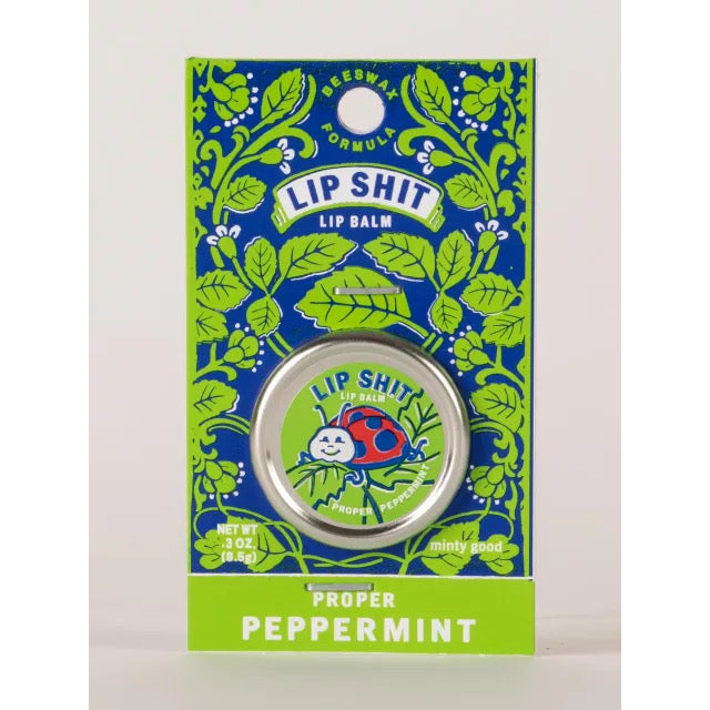 Blue Q Lip Shit Lip Balm - Proper Peppermint