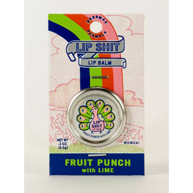 Blue Q Lip Shit Lip Balm - Fruit Punch With Lime