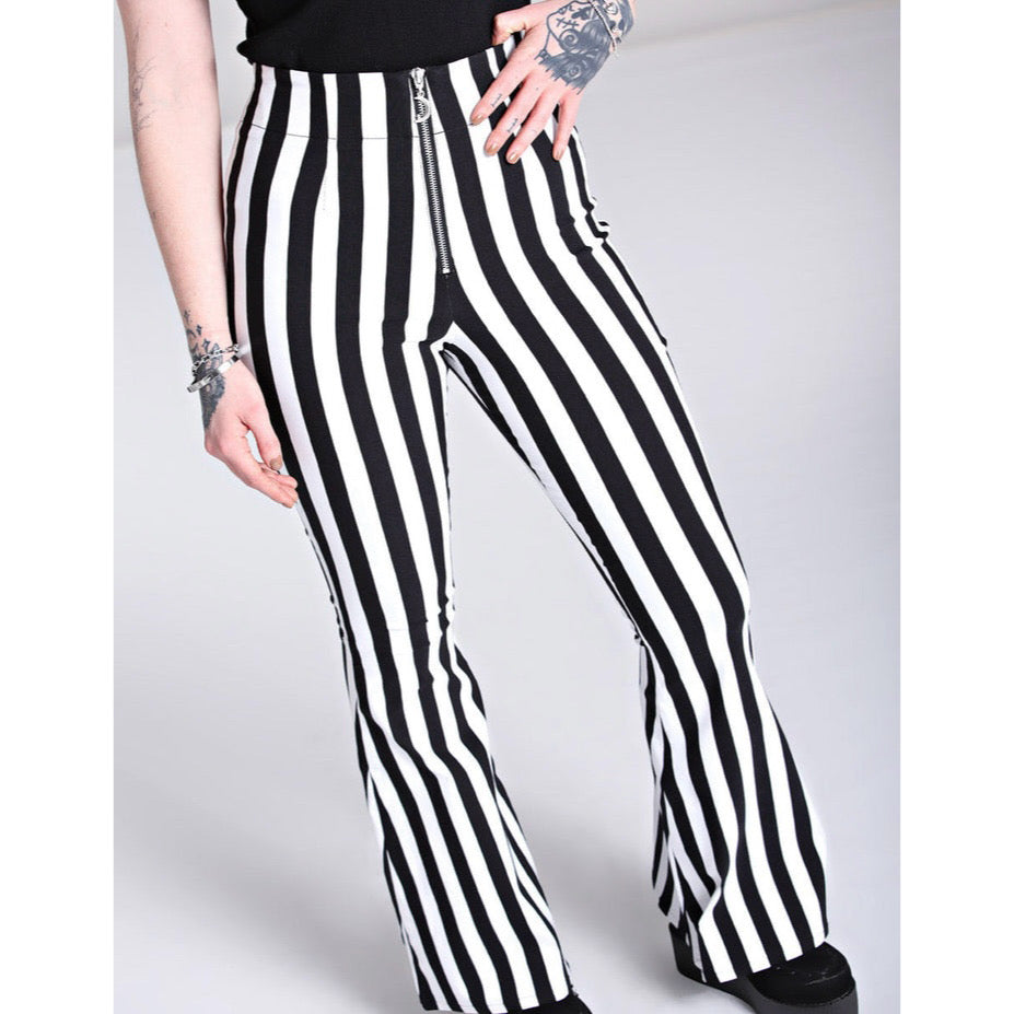 Hell Bunny Gaspar Flared Trousers