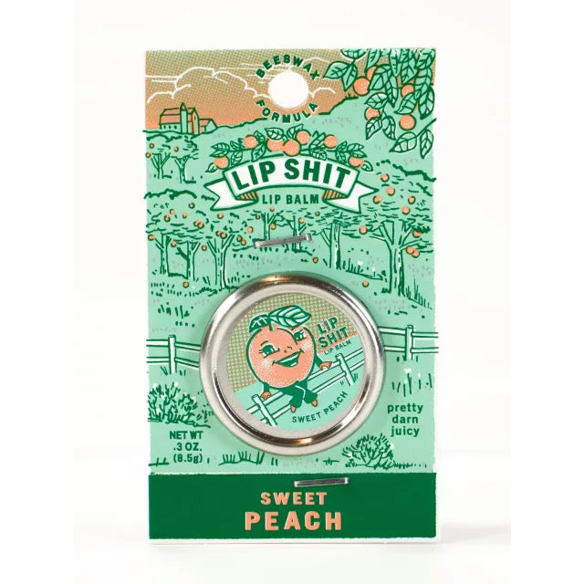 Blue Q Lip Shit Lip Balm - Sweet Peach