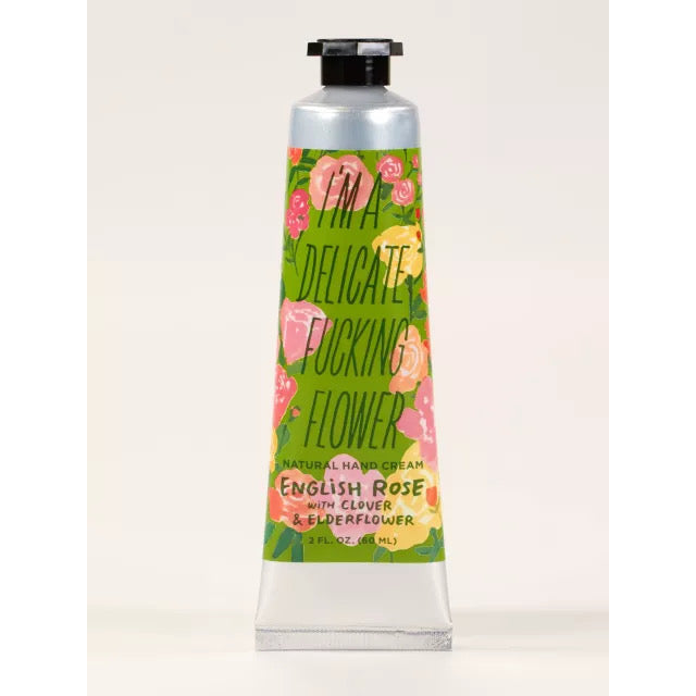 I'm a Delicate Fucking Flower Natural Hand Cream - English Rose