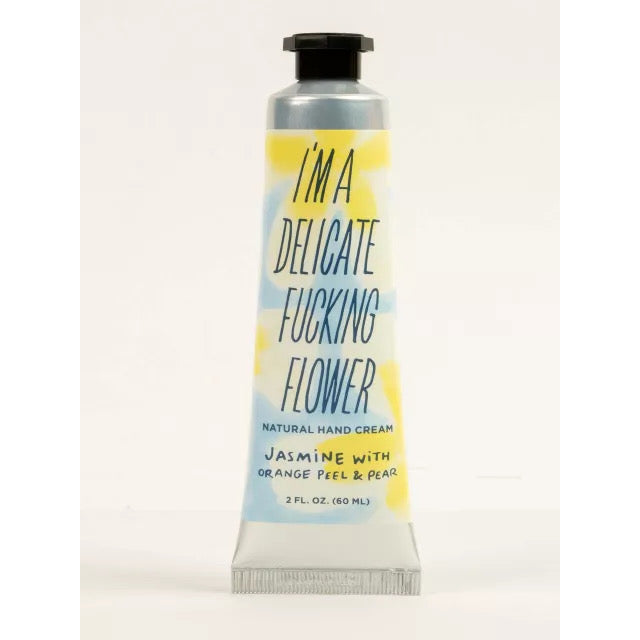 I'm a Delicate Fucking Flower Natural Hand Cream - Jasmine with Orange Peel & Pear