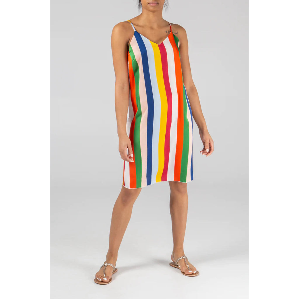 Colourful Stripe Cami Dress
