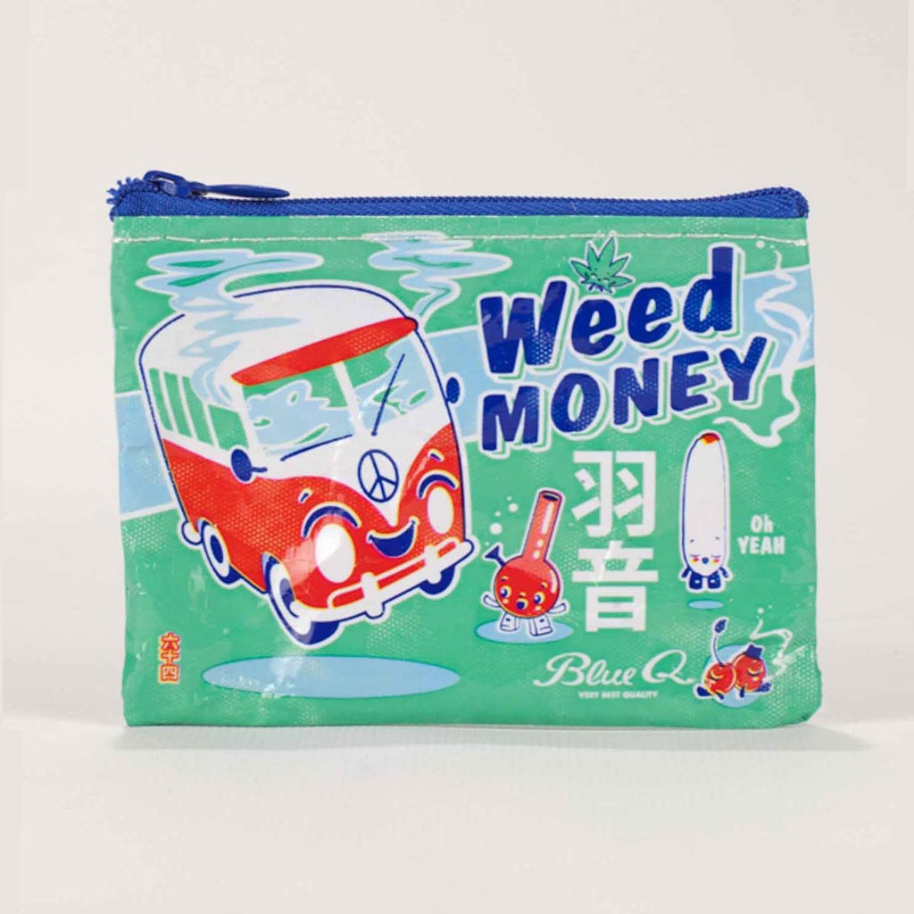 Blue Q Coin Purse - Weed Money