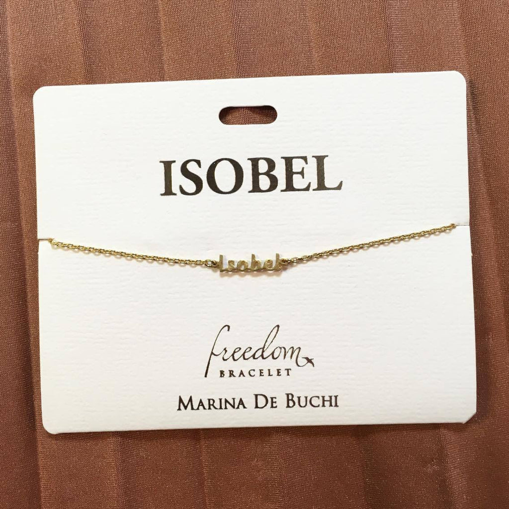Marina De Buchi Personalised Name Bracelet - I