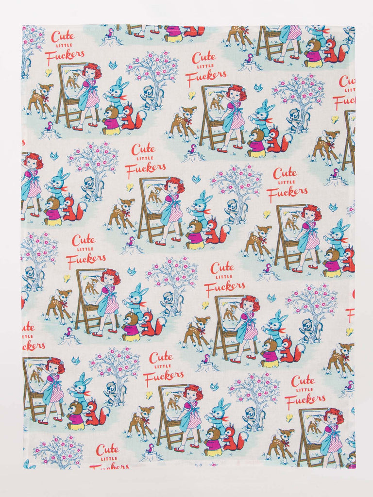 Tea Towel - Cute Little Fuckers