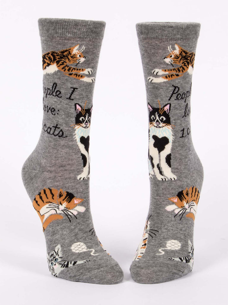 People I Love: Cats - Crew Socks