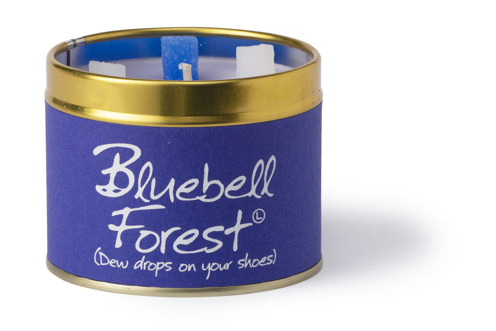 Lily-Flame Scented Tin Candle - Bluebell Forest
