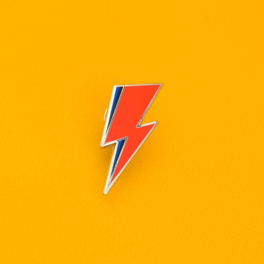 Enamel Pin Badge - Bowie Lightning