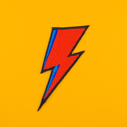 Iron on Patch - David Bowie Lightning Bolt