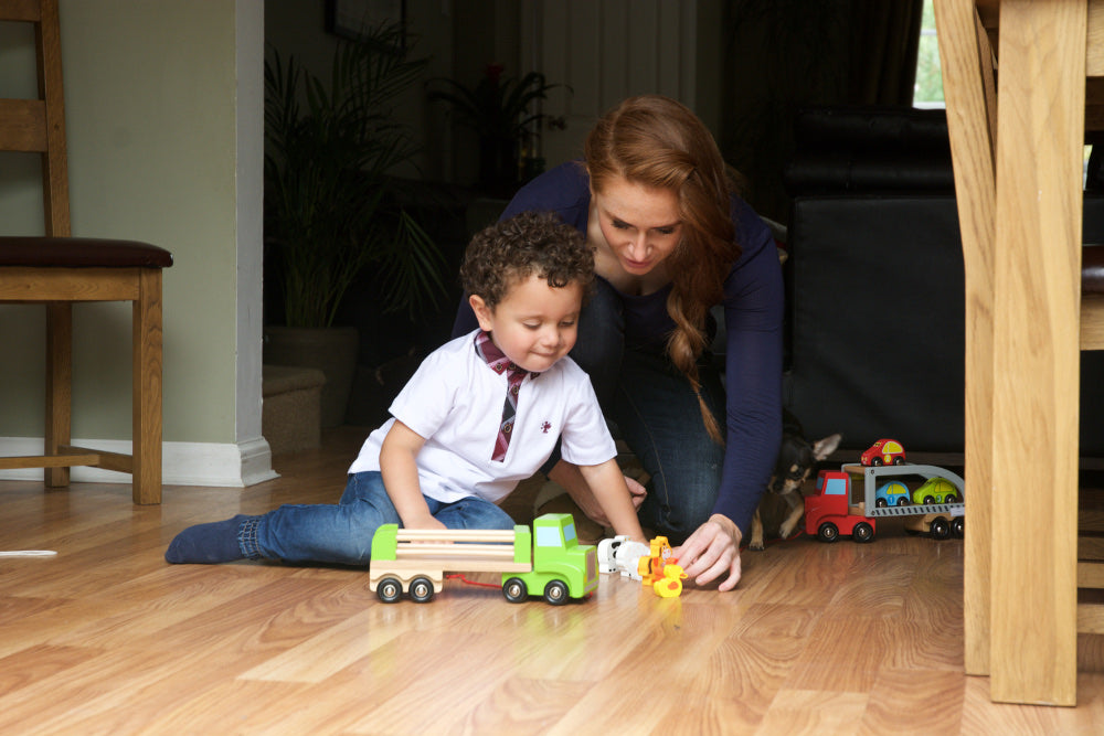 Wooden Farm Lorry Toy Set