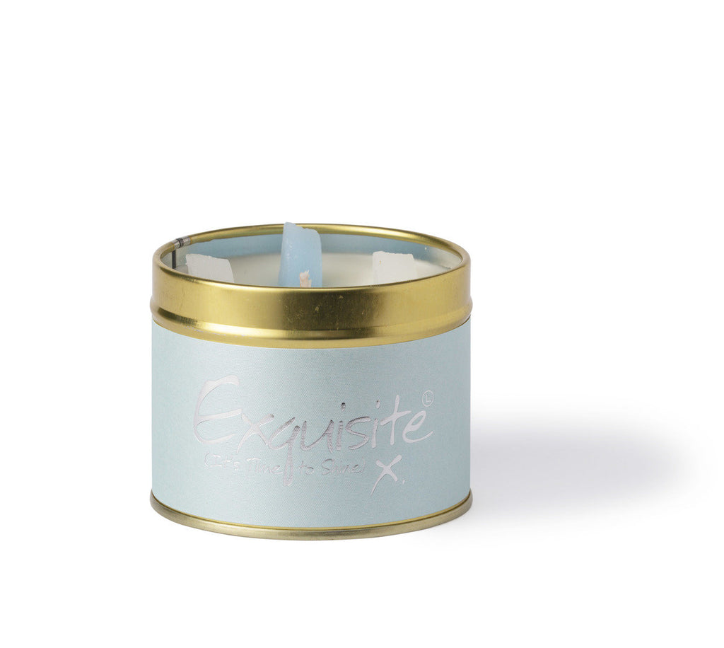 Lily-Flame Scented Tin Candle - Exquisite
