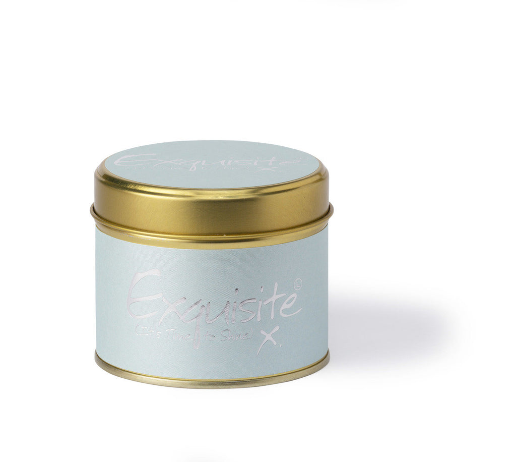 Lily-Flame Scented Tin Candle - Exquisite