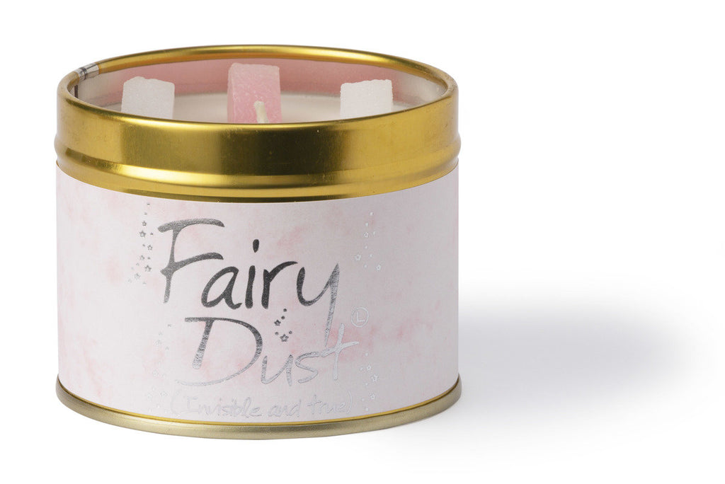 Lily-Flame Scented Tin Candle - Fairy Dust