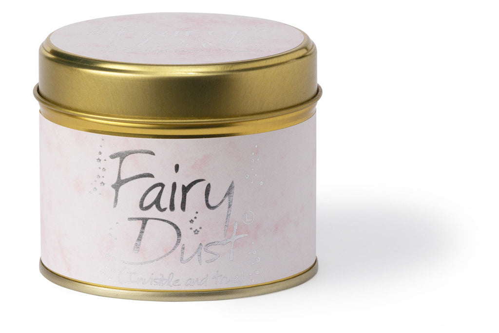 Lily-Flame Scented Tin Candle - Fairy Dust